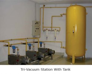 Tri-Vacuum Station With Tank